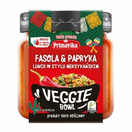 Veggie Bowl - Lunch w Stylu Meksykańskim 180 g - Primavika - Przecena Krótka Data Minimalnej Trwałości