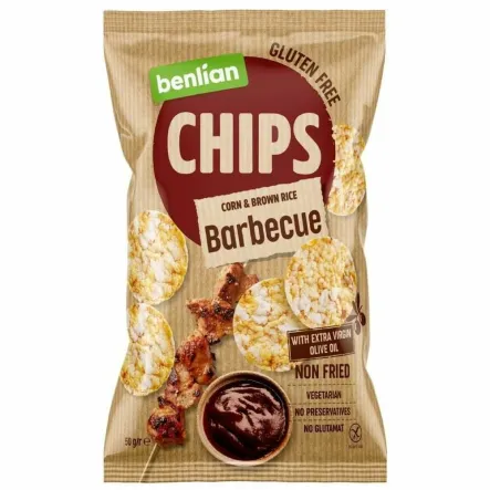 Chipsy Kukurydziano - Ryżowe Barbecue 50 g - Benlian (data: 14.02.2026)