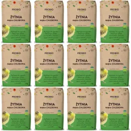 12 x Mąka Żytnia Chlebowa BIO 1 kg - Probio
