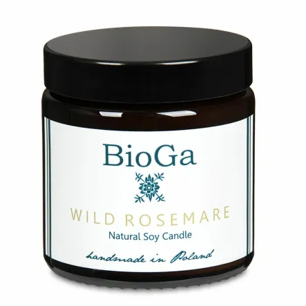Świeczka Sojowa WILD ROSEMARE 60 ml - BioGa Świeca Sojowa - Wyprzedaż