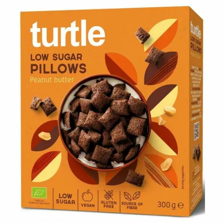 Poduszki Zbożowe z Kremem z Orzeszków Ziemnych Bezglutenowe Bio 300 g - Turtle