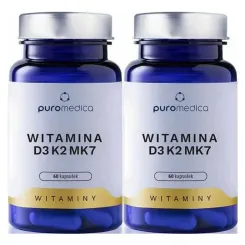2 x Witamina D3K2MK7 60 Kapsułek - Puromedica