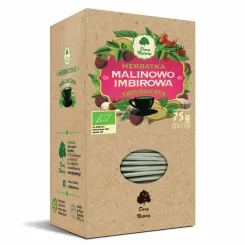 Herbatka Malinowo - Imbirowa Eko 75 g (25x 3 g) - Dary Natury