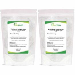 Zestaw 2 x Chlorek Magnezu Sześciowodny Płatki 1 kg - DeliFood