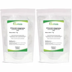 Zestaw 2 x Chlorek Magnezu Sześciowodny Płatki 1 kg - DeliFood