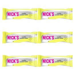 6 x Wafelek Proteinowy Bezglutenowy o Smaku Waniliowym w Czekoladzie Mlecznej 40 g - Nicks
