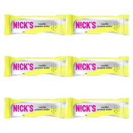 6 x Wafelek Proteinowy Bezglutenowy o Smaku Waniliowym w Czekoladzie Mlecznej 40 g - Nicks