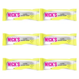 6 x Wafelek Proteinowy Bezglutenowy o Smaku Waniliowym w Czekoladzie Mlecznej 40 g - Nicks