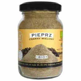 Pieprz Czarny Mielony BIO 100 g - Pięć Przemian