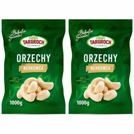 Zestaw 2 x Orzechy Nerkowca Połówki 1 kg - Targroch