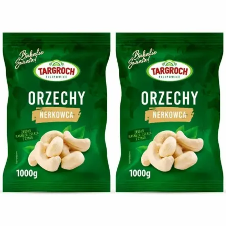Zestaw 2 x Orzechy Nerkowca Połówki 1 kg - Targroch
