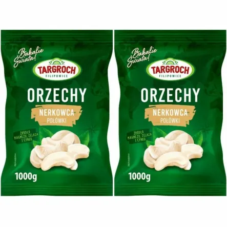 Zestaw 2 x Orzechy Nerkowca Połówki 1 kg - Targroch