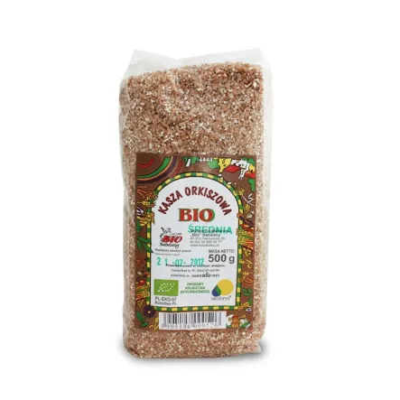 Kasza Orkiszowa Drobna Bio 500 g -Babalscy - Wyprzedaż