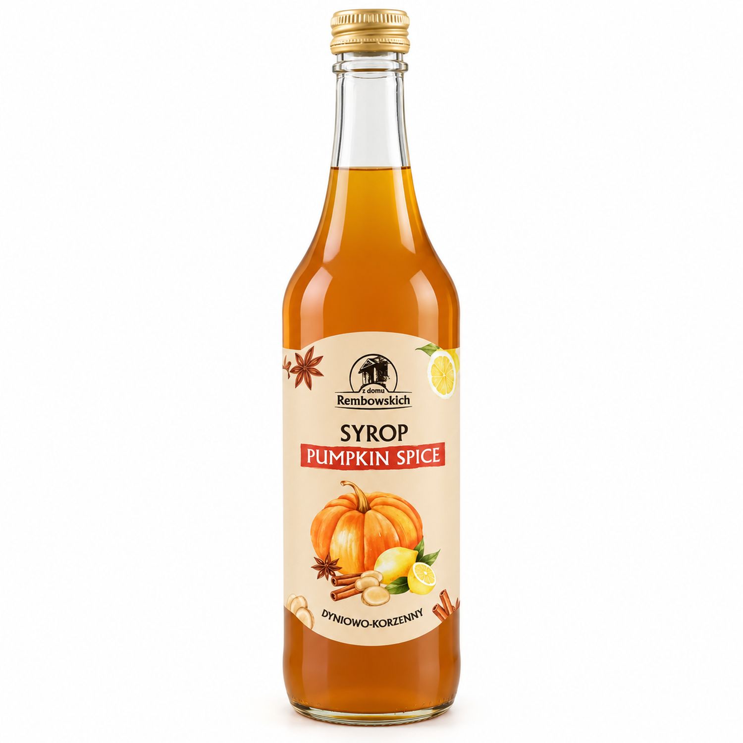 Syrop Dyniowo-Korzenny Pumpkin Spice 500 ml - Z Domu Rembowskich