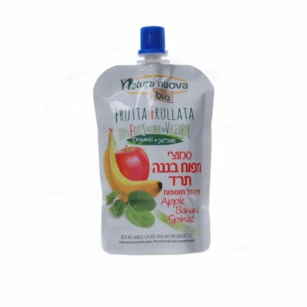 Przecier Jabłko-Banan-Szpinak Bio 100 g - Natura Nuova