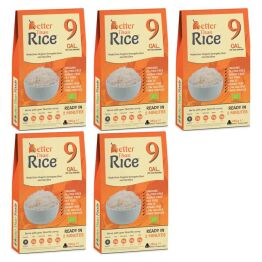 Zestaw 5 x Makaron Konjac w Kształcie Ryżu Bezglutenowy Bio 385g - Better Than Foods