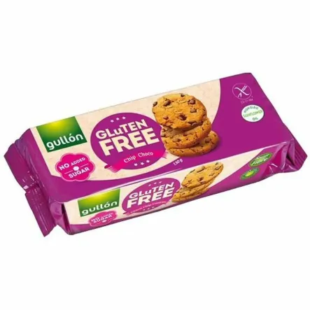 Ciastka z Kawałkami Czekolady Bezglutenowe Bez Dodatku Cukru 130 g - Gullon