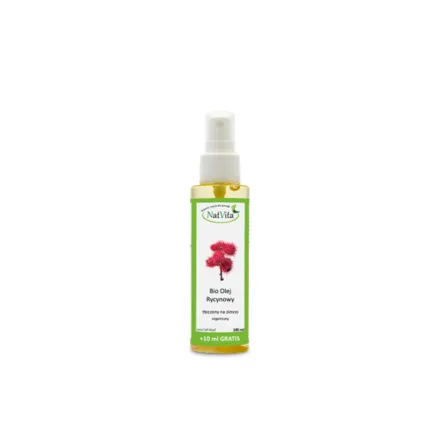 Olej Rycynowy Zimnotłoczony Bio 100 ml - Natvita