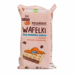 Wafelki z Kremem Kakaowo-Orzechowym Bez Cukru Bio 4x 30 g 120 g Super Fudgio (data: 28.10.2025)