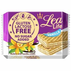 Wafle Waniliowe Bezglutenowe Bez Laktozy Bez Dodatku Cukru 95 g - Lea Life