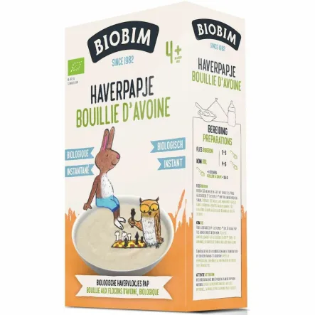 Kaszka Owsiana Instant z Witaminą B1 Bio od 4 Miesiąca 200 g - Biobim