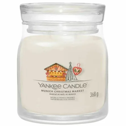 Świeca Średnia MUNICH CHRISTMAS MARKET - Wosk Sojowy 368 g - Yankee Candle