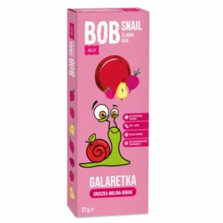 Galaretka Gruszka - Malina - Burak Bez Dodatku Cukru 27 g - Bob Snail