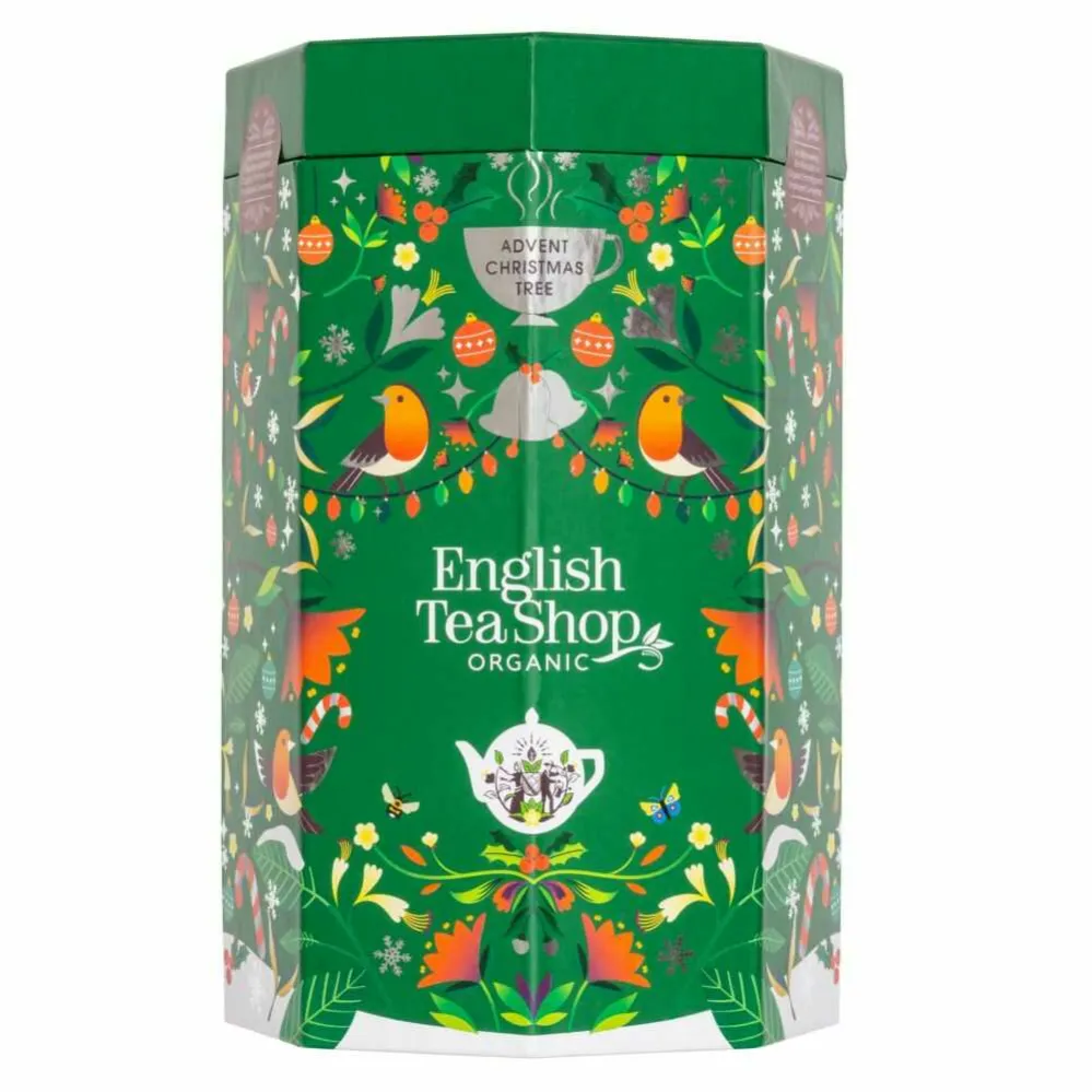 Kalendarz Adwentowy Herbaty i Herbatki Bio Tree 25 Piramidek - English Tea Shop