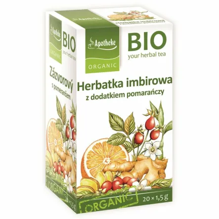 Herbatka Imbir Pomarańcza Bio 20x 1,5 g Apotheke