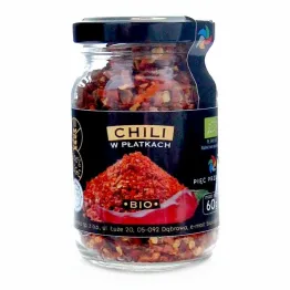 Chili w Płatkach BIO 60 g - Pięć Przemian