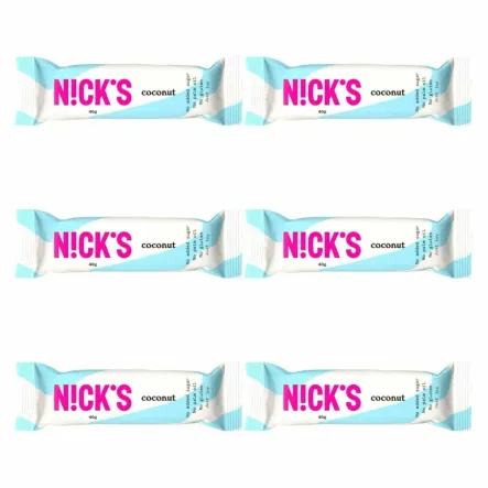 6 x Baton Kokosowy w Czekoladzie Mlecznej 40 g - Nicks