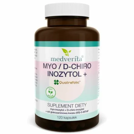Myo/D-chiro Inozytol + Quatrefolic 120 Kapsułek - Medverita