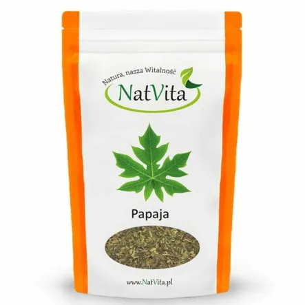 Papaja Liście Pocięte 400 g - Natvita 