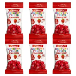6 x Chrupiąca Truskawka do Kieszeni (Owoce Liofilizowane) 13 g - Mixit