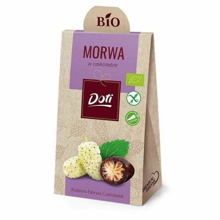 Morwa w Czekoladzie Deserowej Bezglutenowa Bio 50 g - Doti