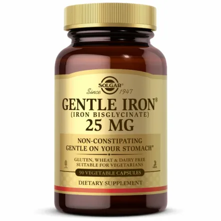 Żelazo - Gentle Iron 25 mg 90 Kapsułek - Solgar