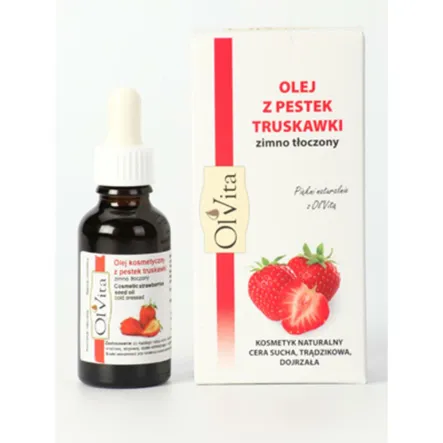Kosmetyczny Olej z Pestek Truskawki 30ml - Ol'vita