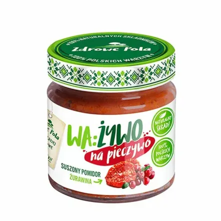 WA:ŻYWO Pasta z Suszonymi Pomidorami i Żurawiną 180 g - Joyfood