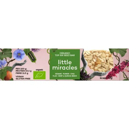 Baton 6 Ziaren Bio 30 G - Little Miracles - Przecena Krótka Data Minimalnej Trwałości