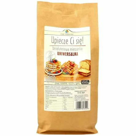 Mieszanka Uniwersalna Bezglutenowa Bez Dodatku Cukru 1 kg - Pięć Przemian