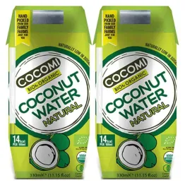 2 x Woda Kokosowa Naturalna UHT Bio 330 ml - Cocomi