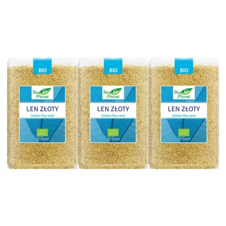 3 x Len Złoty Bio 2 kg - Bio Planet