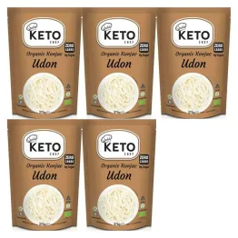 5 x KETO Makaron Konjac UDON Bio 270/200 g Keto Chef