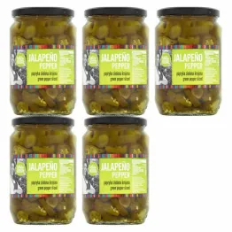5 x Papryka Jalapeno Zielona Krojona 670 g - Casa de Mexico