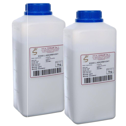 Zestaw 2 x Kwas L-Askorbinowy 1 kg Witamina C CZDA 1000 g Stanlab