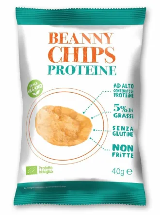 Prażynki z Soczewicy Proteinowe Bezglutenowe Bio 40 g Beann Chips