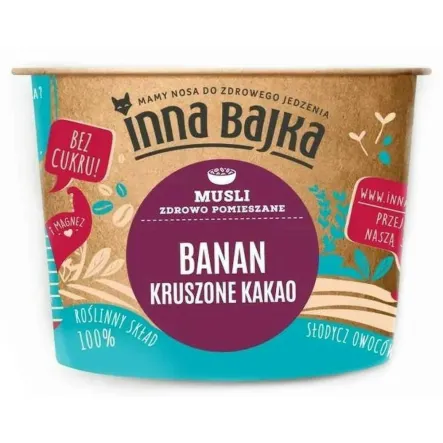 Musli Banan i Kruszone Kakao 60 g - Inna Bajka