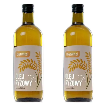 2 x Olej Ryżowy 1 l DietWital