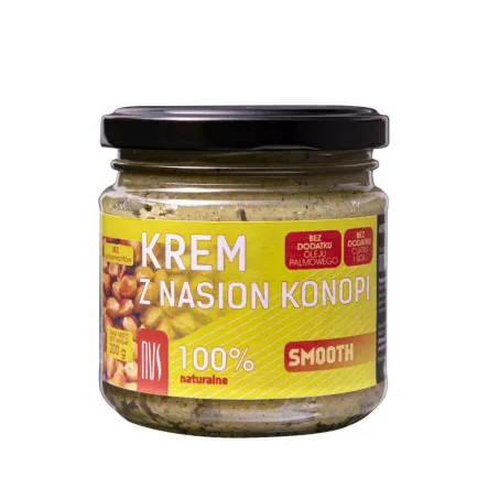 Krem z Kokosu i Nasion Konopi Smooth 200 g - Novitum