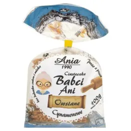 Babci Ciasteczka Owsiane 90 % Cynamonowe 100 g Ania